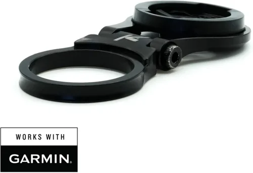 Vista 2 de K-Edge Soporte para computadora de bicicleta con vástago ajustable Garmin negro accesorios de ciclismo-electrónica