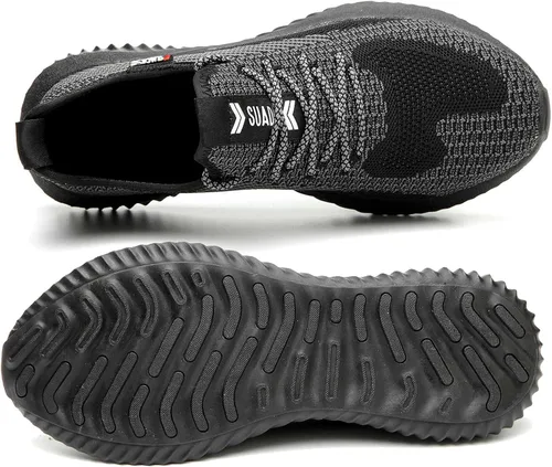 Vista 4 de Suadex - Zapatos de trabajo de acero indestructible ligeros a prueba de pinchazos transpirables