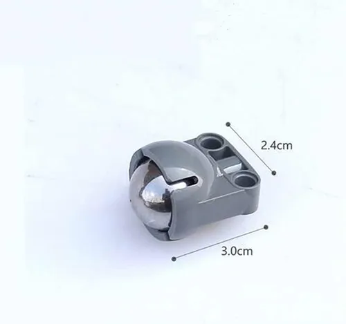 Vista 6 de MOC - Rueda universal 92911 bb607, bola de acero inoxidable compatible con robot EV3 6023956 4610380 99948 bloques de construcción, piezas técnicas