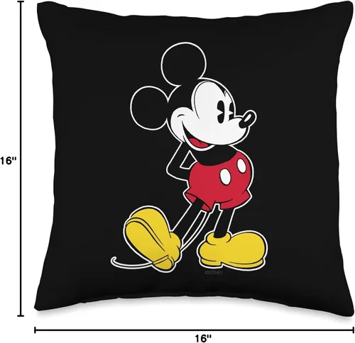 Vista 4 de Disney Mickey Mouse Classic Pose - Almohada negra