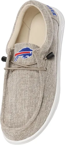 Vista 118 de FOCO Men's NFL Team Logo Lightweight Loafers Lace Up Cotton Knit Shoes
