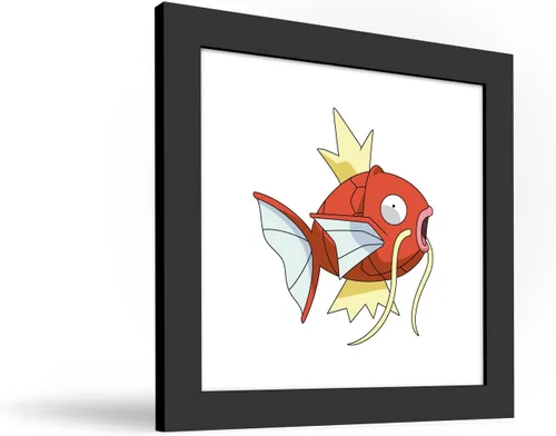Vista 2 de Trends International Gallery Pops Pokemon Magikarp - Póster de pared, 12 x 12 pulgadas, versión enmarcada en negro