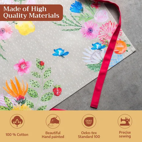Vista 359 de Maison d' Hermine Delantales para mujer con bolsillo, 100% algodón (27.50 x 31.50 pulgadas)