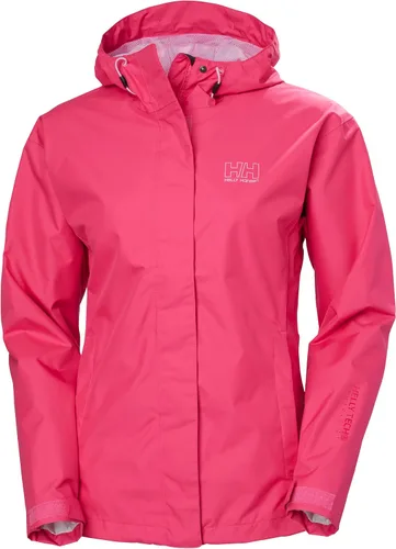 Vista 19 de Helly Hansen Chaqueta de Lluvia Seven J para Mujer Impermeable, Resistente al Viento y Transpirable con Capucha Rosa fuerte