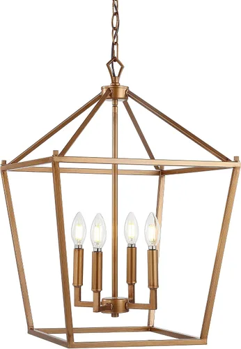 Vista 24 de JONATHAN Y JYL7601A - Lámpara de pagoda regulable y ajustable de metal LED, clásica, tradicional de estilo granja para comedor, sala de estar
