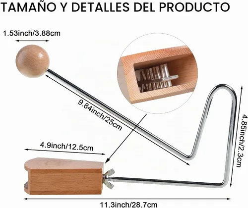 Vista 2 de DOMG Instrumento de percusión Vibraslap, Vibra Slap