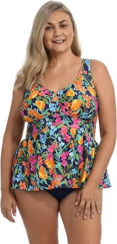 Vista 5 de Maxine Of Hollywood Women's Over The Shoulder Empire Tankini Swimsuit Top
