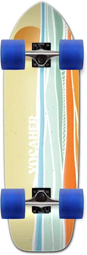 Vista 18 de Yocaher Earth Series - Patinetas completas Longboard con BlackWidow Premium 80A Grip Tape Aluminio Truck ABEC-9 Rodamiento 2.756 in Ruedas