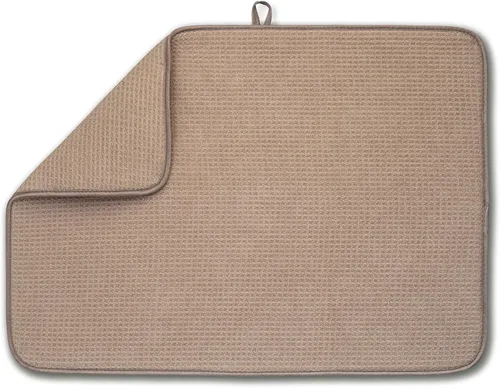 Vista 13 de Bellemain Tapete XXL para platos de 24 x 17 pulgadas (el tapete más grande) de microfibra, súper absorbente (gris)