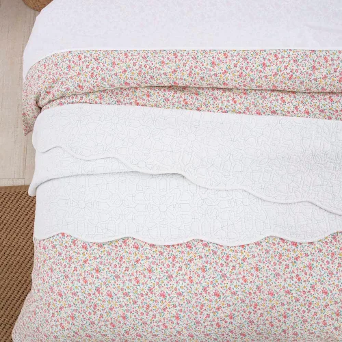 Vista 3 de DAUAOTO Juego de funda de edredón Twin XL de 68"X92", ropa de cama de algodón con estampado de granja para cama Twin XL extra larga, patrón floral