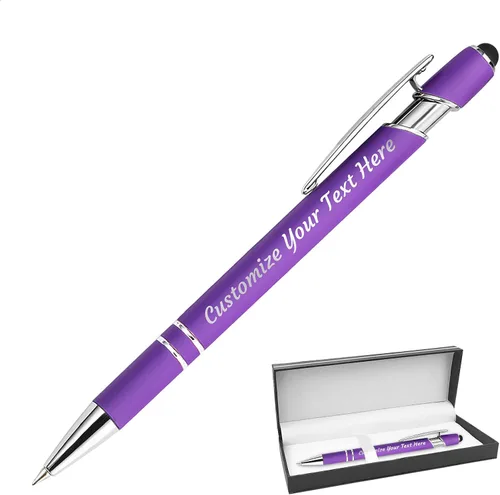 Vista 32 de 12 bolígrafos personalizados a granel, bolígrafos personalizados con grabado personalizado con nombre o texto, regalo ideal de aniversario