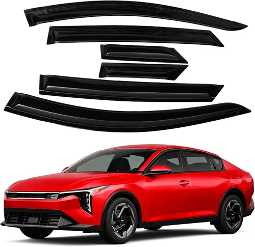 Vista 50 de Canvcle 4Runner - Protectores de lluvia – Viseras de ventana para Toyota 4Runner 2010-2024, deflectores de viento de ventana lateral con cinta
