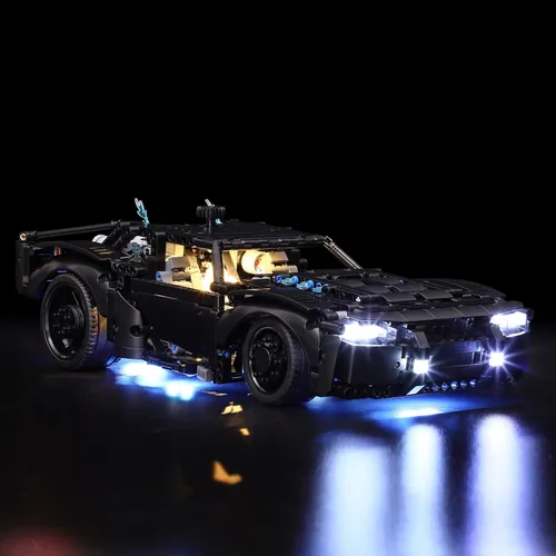 Vista 2 de YEABRICKS Luz LED para Lego-42127 Technic The Batmobile Building Blocks Model (Lego Set no incluido)