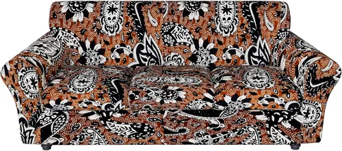 Vista 65 de Fundas elásticas para silla, fundas elásticas para sillón de 2 piezas, fundas de sofá lavables con diseño floral para sillón, protector de muebles