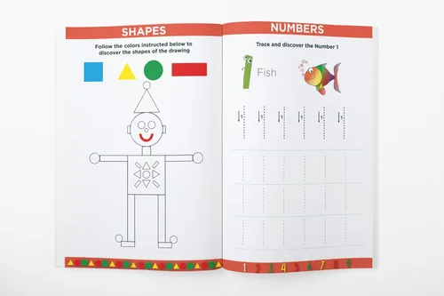 Vista 6 de Bright Autism Trace & Learn to Write Workbook – Fun Tracing Practice for Lines, Shapes, Numbers & Letters Preschool Handwriting Workbook to Build