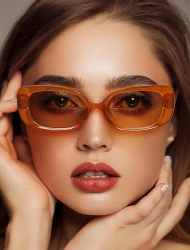 Vista 2 de Veda Tinda Vision Rectangle Sunglasses for Womens Trendy 90s Y2K Cool Retro Square Polarized Sunglasses Lens UV Protection