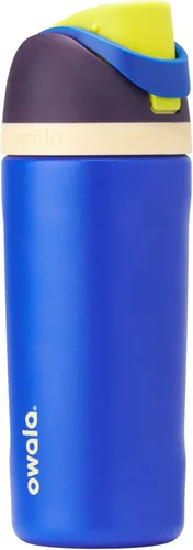 Vista 8 de Owala FreeSip - Acero inoxidable - 32 oz - Morado/Azul (pistas de esquí de los años 80)