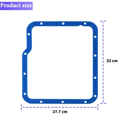 Vista 2 de 93100 Transmission Oil Pan Gaske para Powerglide, se adapta a Moroso 42000/42001 sartenes, no necesita sellador