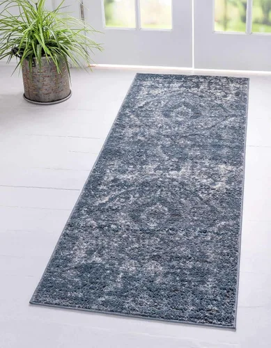 Vista 19 de Unique Loom Portland Collection Astoria - Alfombra rectangular (9 x 12 pies, rectangular, azul/marfil)