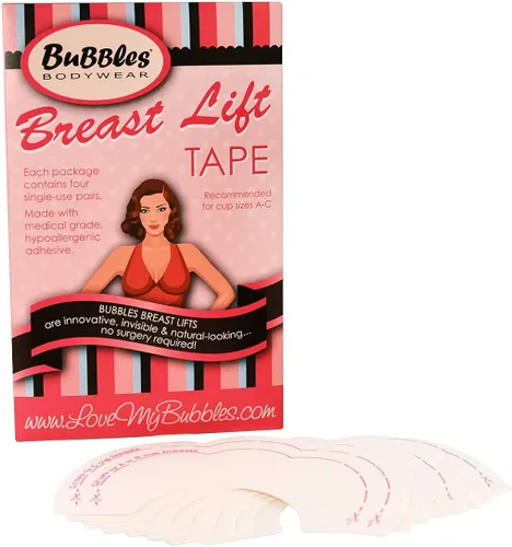 Vista 2 de Bubbles Bodywear Cinta de levantamiento de senos transparente, Claro