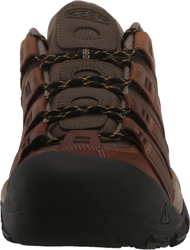 Vista 2 de KEEN Newport - Zapatos de senderismo duraderos y transpirables de baja altura para hombre, Verde Oliva OscuroAustern
