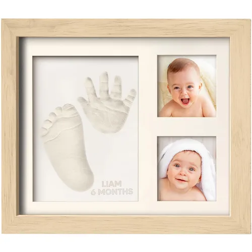 Vista 11 de KeaBabies Kit de Huellas de Manos y Pies para Bebé - Kit de Huellas de Bebé de Arcilla de Secado Rápido, Huellas de Patas de Mascotas, Marco
