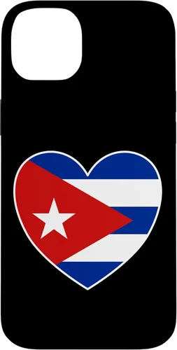 Vista 15 de iPhone 13 Pro Max I Heart Cuba - Divertida funda con bandera cubana