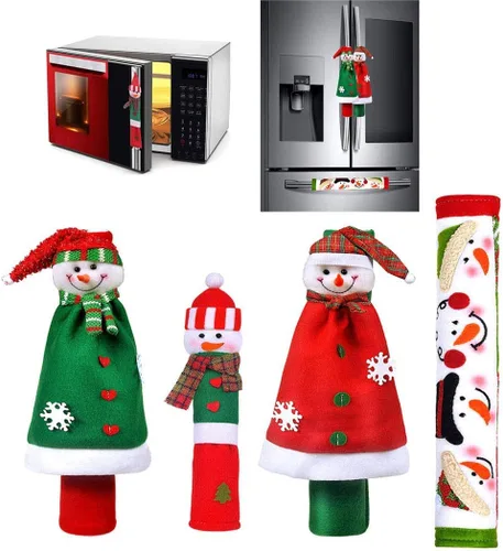 Vista 10 de Fundas para manijas de refrigerador, juego de fundas para manijas de electrodomésticos de cocina, horno microondas, nevera o lavavajillas, protector