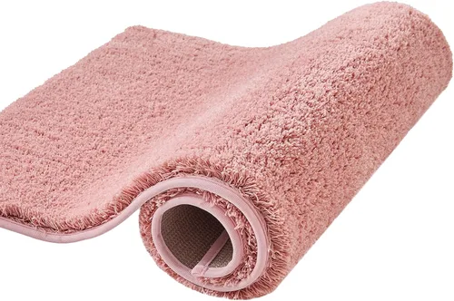 Vista 19 de CozeCube Tapetes de baño circulares de vellón para baño, esponjosos, absorbentes, de microfibra de secado rápido, antideslizantes, lavables