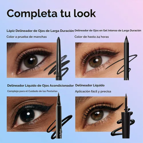 Vista 10 de Delineador líquido Almay, Marrón Precision liquid eyeliner glides on easily and provides rich, even color in one stroke. Wears up to 8HRS.