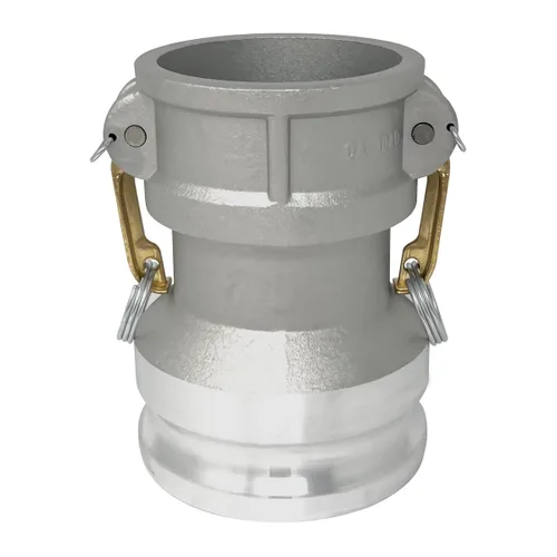 Vista 10 de Gloxco Tipo de aluminio DA leva y ranura de manguera de montaje, reductor, 4 "Camlock hembra x 2 "Camlock macho (CAM-4020-DA-AL)