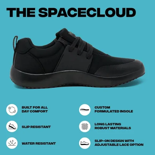 Vista 2 de Snibbs Spacecloud - Non Slip Shoes for Men - Work Shoes - Kitchen Shoes - Chef Shoes