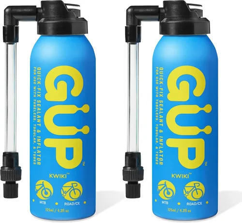Vista 9 de G U P (GÜP Kwiki) Sellador e inflador de neumáticos de fijación rápida; para bicicleta de montaña, carretera, ciclocross, grava; sella y reparación