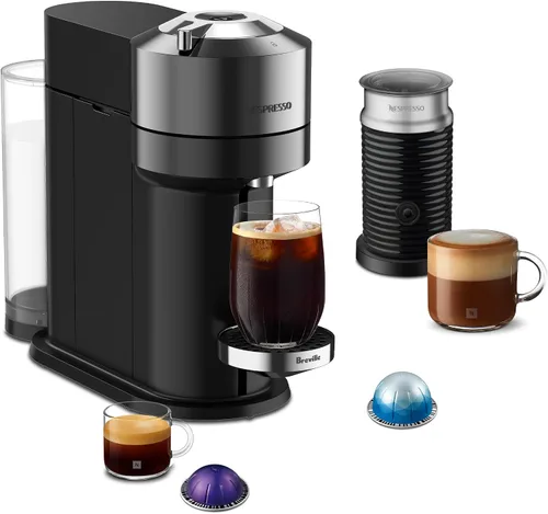 Vista 12 de [Usado] Nespresso Vertuo Next - Cafetera prémium para café y espresso de Breville con espumador de leche Aeroccino Coffee and espresso maker by
