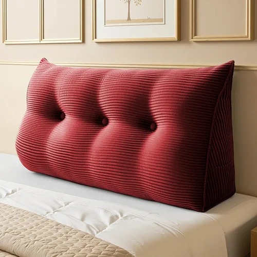 Vista 11 de WOWMAX - Almohada triangular para lectura; almohada grande para cabecera y respaldo; almohada en forma de cuña para soporte y posicionamiento