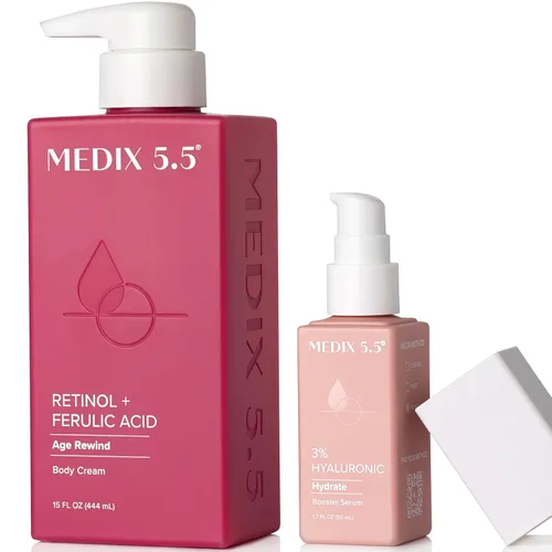 Vista 16 de MEDIX Gel exfoliante para el cuidado de la piel con ácido láctico 10% ácido glicólico y ácido láctico, suero exfoliante para cuerpo y cara AHA