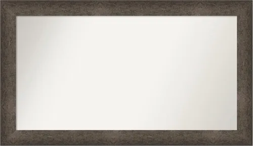 Vista 443 de Amanti Art Espejo de pared personalizado no biselado (25 x 25 pulgadas), marco de bronce acentuado, varios tamaños personalizados, espejo de baño