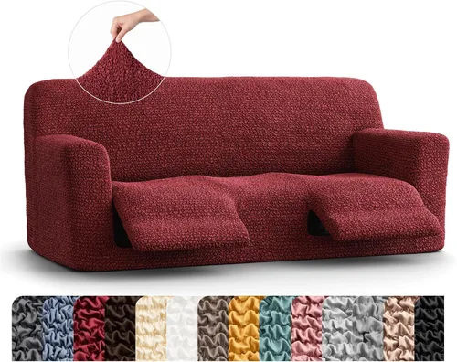 Vista 55 de PAULATO BY GA.I.CO. Funda para sillón reclinable, funda de ajuste suave, protector elástico de muebles reclinables de 1 pieza, tela hipoalergénica