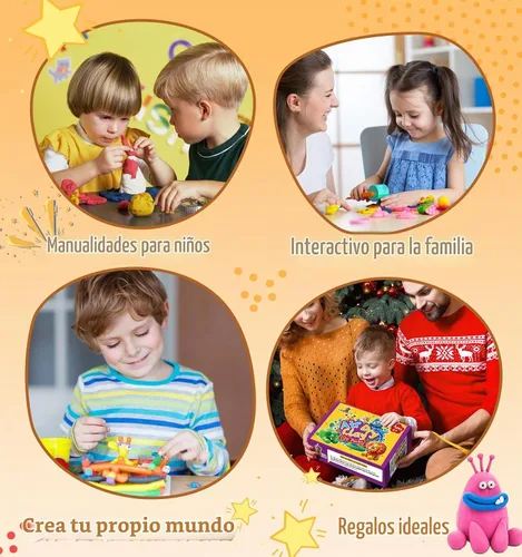 Vista 7 de Arcilla que se seca al aire para niños, 120 paquetes de arcilla de espuma de aire, 100 colores personalizados, más arcilla mágica blanca y negra
