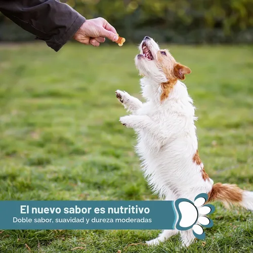 Vista 7 de Golosinas envueltas en pollo para perros, masticables sin cuero crudo, 8 onzas