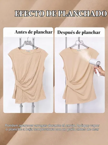 Vista 4 de GRACE KARIN Tops de verano 2026 para mujer, camisa elegante con peplum