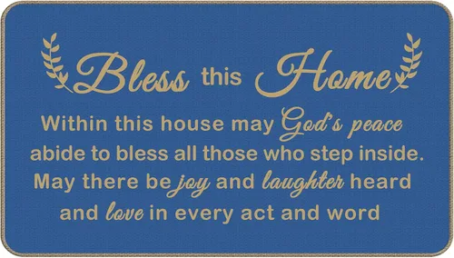 Vista 10 de Little Fingers No Shoes Alfombra decorativa para interiores y exteriores, nuevo tapete para puerta delantera de casa 43 x 76 cm para entrada