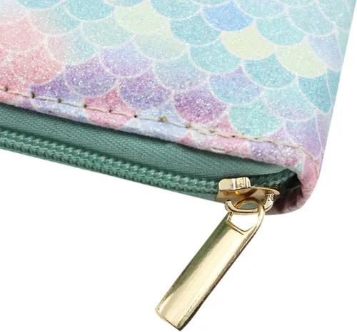 Vista 6 de Carteras cortas pequeñas para mujer, con cremallera para niñas y adolescentes