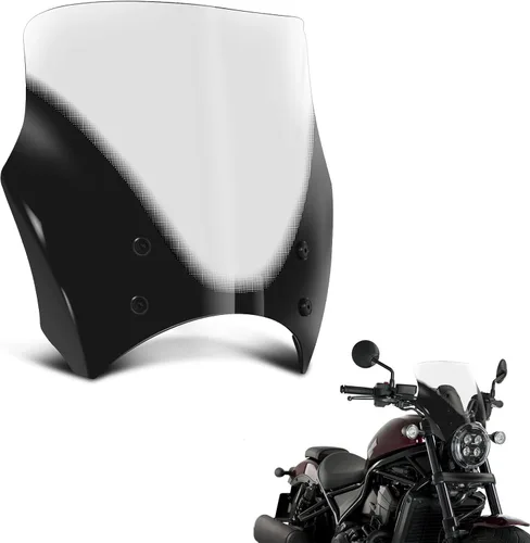 Vista 11 de Spoiler de Parabrisas para Motocicleta Deflector de Viento Deflector de Aire Pantalla para Rebel CMX300 / CMX 500 2017-2025, Deflector de Viento