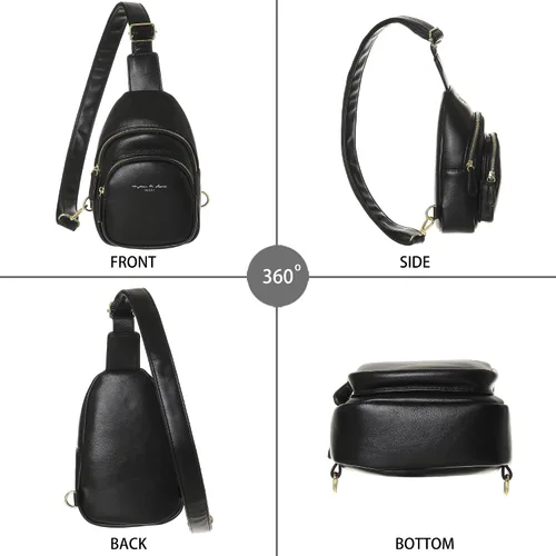 Vista 6 de INICAT Riñoneras para mujer, riñoneras de moda, bolsa pequeña con correa ajustable para viajes y deportes