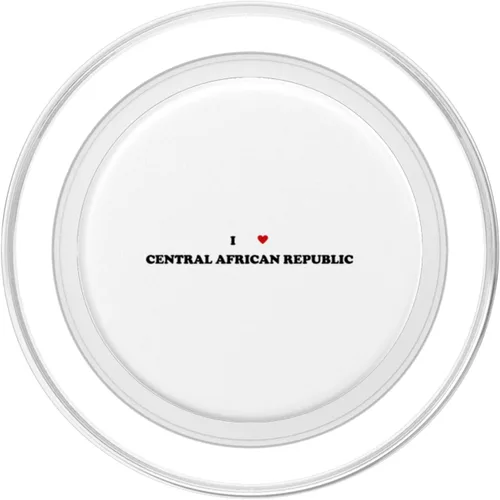 Vista 2 de Country Heart Pride - Funny I Love Central African Republic PopSockets MagSafe PopGrip for iPhone