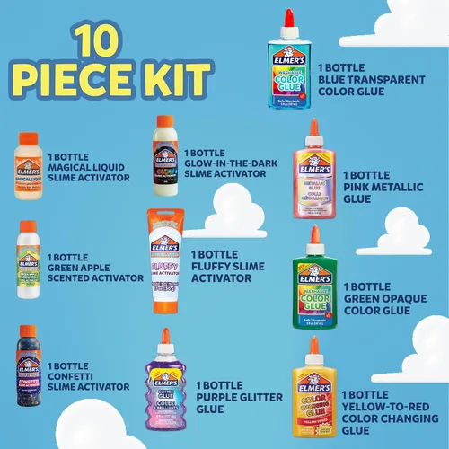 Vista 5 de Elmer's Infinity and Beyond Slime Kit con personajes de Toy Story, suministros de slime, pegamento de color, slime esponjoso, kit de 10 piezas