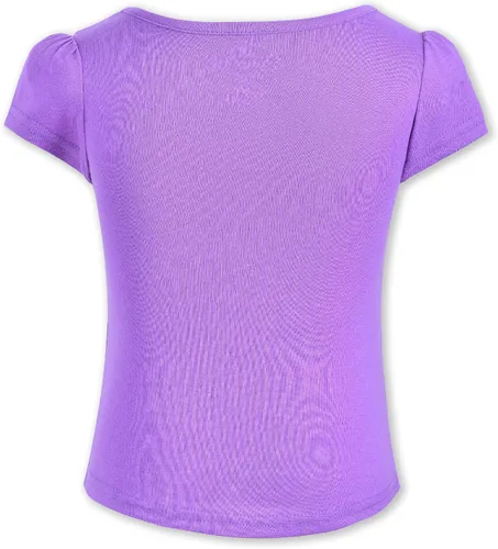 Vista 9 de Disney Paquete de 4 camisetas de manga corta para niña, Cenicienta, Bella, Rapunzel y Ariel