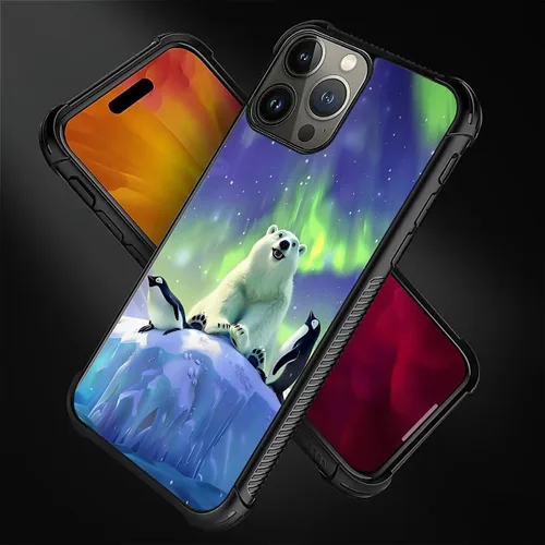 Vista 654 de Funda compatible con iPhone 15, diseño de elefantes africanos, diseño increíble a prueba de golpes, antiarañazos, carcasa trasera de policarbonato