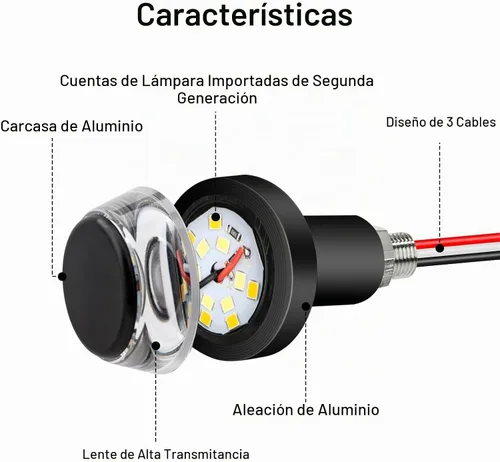 Vista 4 de Linkstyle - 2 señales de giro LED para motocicleta, luces de extremo